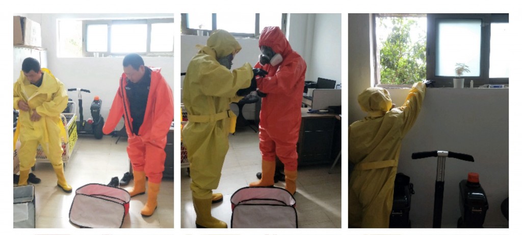 以“練”促防——全面提升?；肥鹿蕬?yīng)急處理能力 ——溫州國(guó)泰保安服務(wù)有限公司派駐溫州附一醫(yī)開(kāi)展?；窇?yīng)急處置練習(xí)